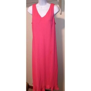 PLAZA SOUTH Women's Petite Pink/ Coral Sleeveless Dress Lined - Size‎ 16P